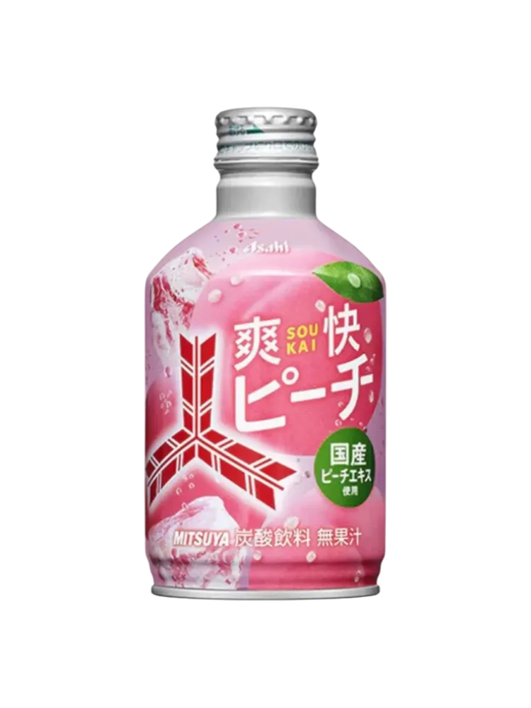 Mitsuya газированный напиток со вкусом Персика 300мл Япония